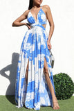 Blue maxi dress