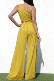 Mustard One shoulder set