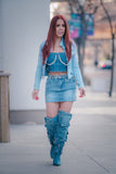 Denim Boots