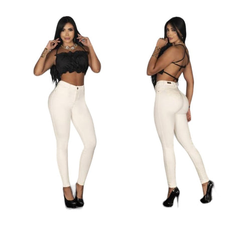 Beige Colombian Jeans