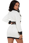 Black & White Cropped Jacket Set