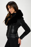 Black Furry Jacket